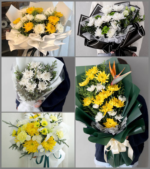 山东青岛莱西市龙水街道杨格庄村白事花束代送